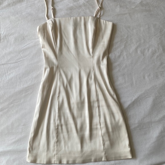 Aritzia Shimmer Dress - Light Birch